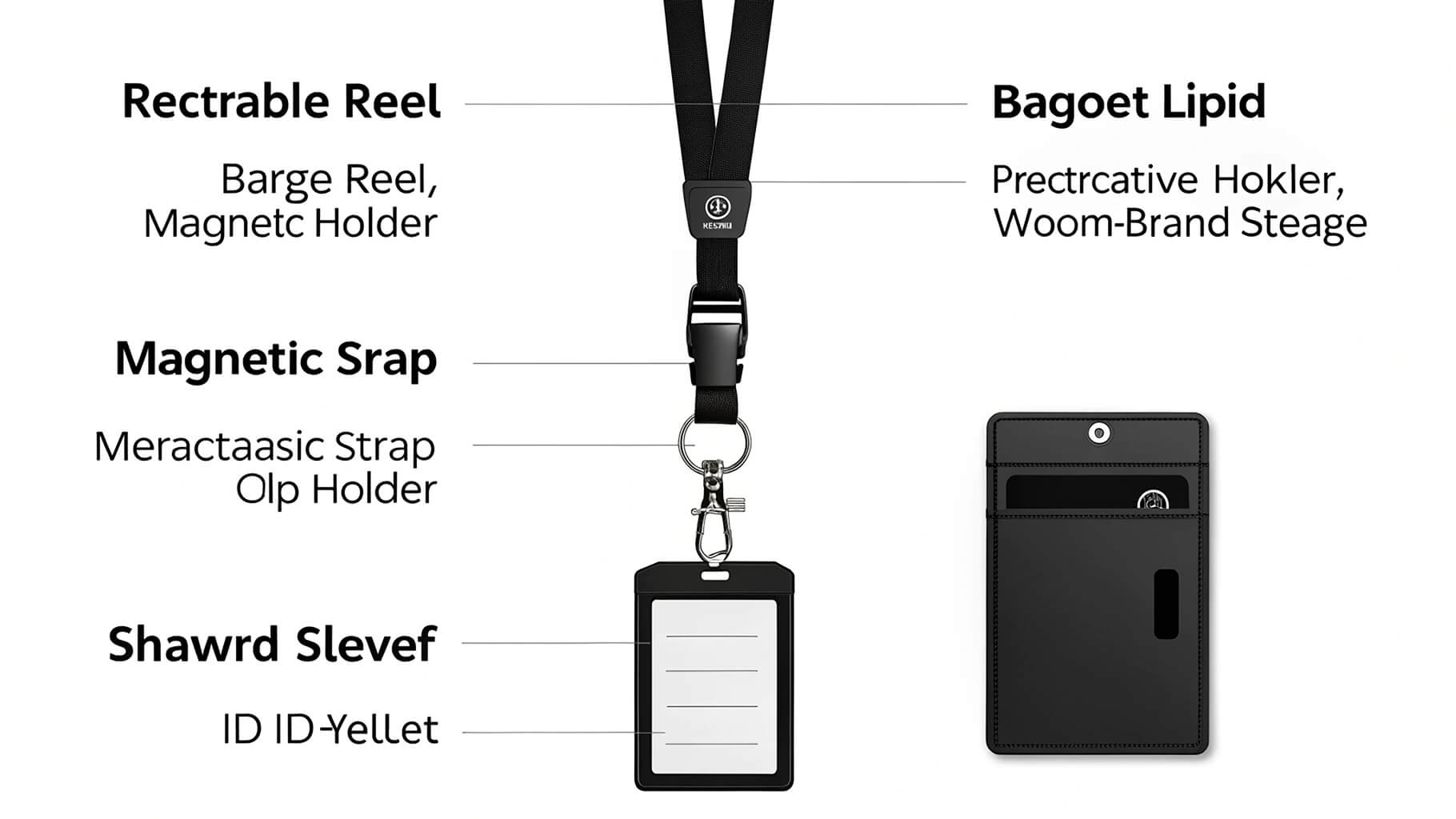 An employee easily scanning her ID card with a badge reel attached to her belt